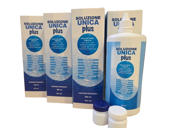 multisoluzione per lenti a contatto confezione risparmio 4 flaconi da 380ml