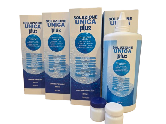 multisoluzione per lenti a contatto confezione risparmio 4 flaconi da 380ml